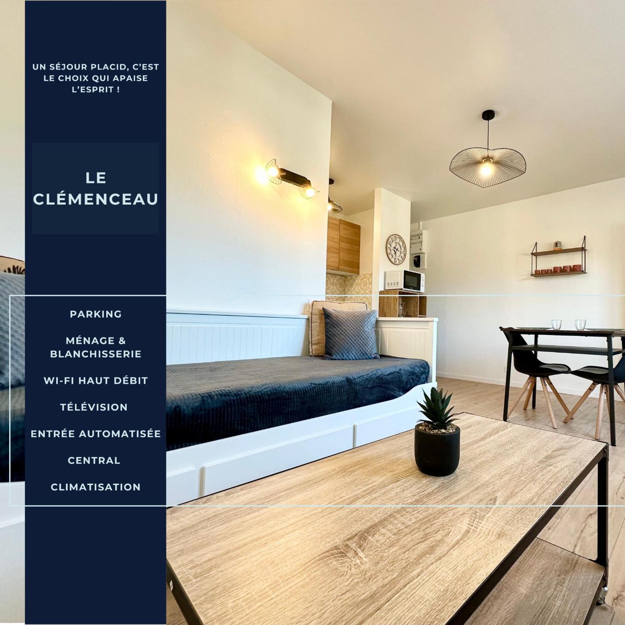 Ferienwohnung Le Clemenceau - Parking Prive - Fibre & Clim Mont-de-Marsan Exterior foto